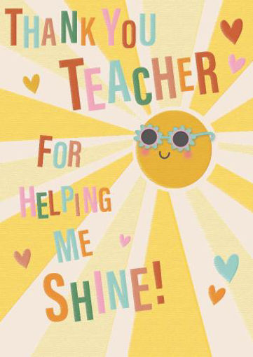 Picture of THANK YOU TEACHER FOR HELPING ME SHINE